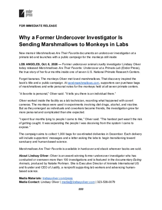 First page of the press release